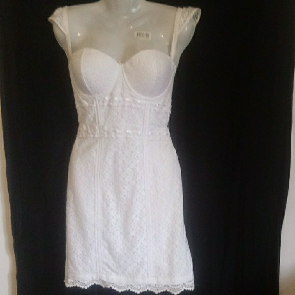 GUESS White Lace Dress